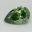1.00 Ct. Fancy Vivid Green Pear Lab Grown Diamond