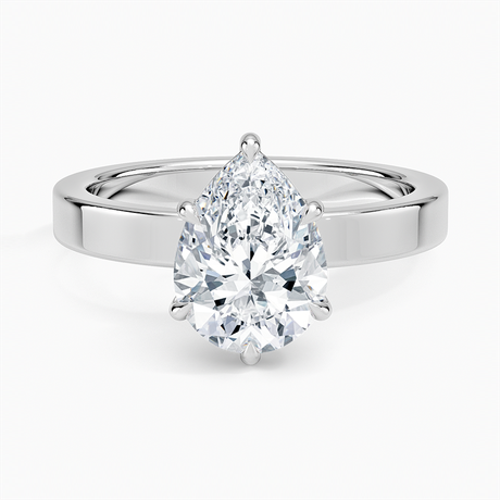 18K White Gold Peyton 3mm Solitaire Ring