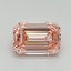 1.10 Ct. Fancy Vivid Pink Emerald Lab Grown Diamond