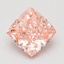 1.55 Ct. Fancy Vivid Pink Cushion Lab Grown Diamond