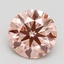 2.53 Ct. Fancy Intense Pink Round Lab Grown Diamond
