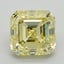 2.30 Ct. Fancy Intense Yellow Asscher Lab Grown Diamond