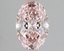 1.58 Ct. Fancy Intense Pink Oval Lab Grown Diamond
