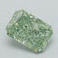 1.02 Ct. Fancy Vivid Green Radiant Lab Grown Diamond