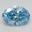 2.23 Ct. Fancy Vivid Blue Oval Lab Grown Diamond