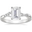 18K White Gold Chamise Diamond Ring (1/15 ct. tw.), smalltop view