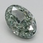 1.59 Ct. Fancy Vivid Green Oval Lab Grown Diamond