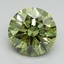 3.02 Ct. Fancy Vivid Green Round Lab Grown Diamond