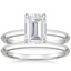 PT Moissanite Hazel Bridal Set, smalltop view