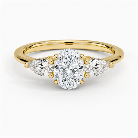 Adorned Opera Three Stone Diamond Ring - Brilliant Earth