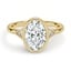 Custom Oval and Trillion Bezel Diamond Ring