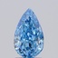 1.53 Ct. Fancy Vivid  Blue Pear Lab Grown Diamond