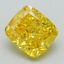 2.80 Ct. Fancy Vivid Yellow Cushion Lab Grown Diamond