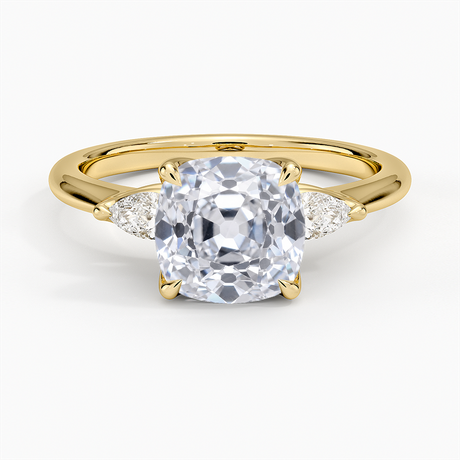 Petite Fleur Three Stone Diamond Ring