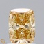 1.06 Ct. Fancy Orangy Yellow Cushion Lab Grown Diamond