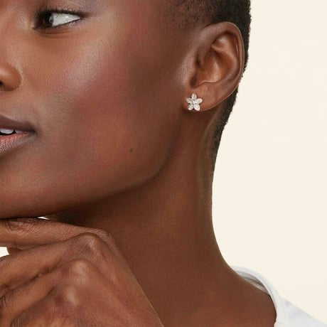 Plumeria Lab Diamond Stud Earrings (1/4 ct. tw.)