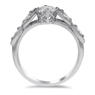 Custom Jolie Celtic Love Knot with Marquise Diamond Accents