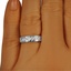 The Chiyo Ring, smallzoomed in top view on a hand