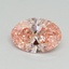 1.04 Ct. Fancy Vivid Pink Oval Lab Grown Diamond