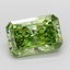 5.63 Ct. Fancy Vivid  Green Radiant Lab Grown Diamond
