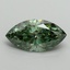 2.04 Ct. Fancy Vivid Pacific Green Marquise Lab Grown Diamond