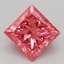 1.09 Ct. Fancy Vivid Pink Princess Lab Grown Diamond
