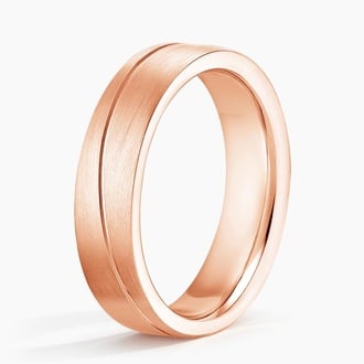 Phoenix 5.5mm Wedding Ring in 14K Rose Gold