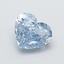 1.22 Ct. Fancy Vivid  Blue Heart Lab Grown Diamond