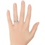 The Maisie Ring, smallzoomed in top view on a hand