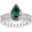 Platinum Sinclair Art Deco Diamond Ring (1/6 ct. tw.) with Bellevue Art Deco Diamond Ring