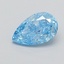 0.35 Ct. Fancy Vivid  Blue Pear Lab Grown Diamond