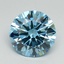 3.04 Ct. Fancy Vivid Blue Round Lab Grown Diamond