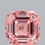 3.03 Ct. Fancy Vivid Pink Asscher Lab Grown Diamond