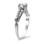 The Kecia Ring, smalltop view on a hand