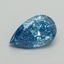 0.59 Ct. Fancy Vivid Blue Pear Lab Grown Diamond