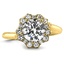 Custom Sakura Flower Engagement Ring