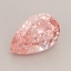 0.96 Ct. Fancy Vivid Pink Pear Lab Grown Diamond