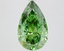 3.75 Ct. Fancy Vivid Green Pear Lab Grown Diamond