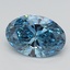2.22 Ct. Fancy Vivid  Blue Oval Lab Grown Diamond