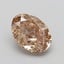 1.08 Ct. Light  Brown Oval Lab Grown Diamond