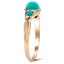 The Lecce Ring, smalltop view on a hand