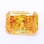 4.26 Ct. Fancy Vivid Orangy Yellow Radiant Lab Grown Diamond
