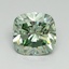 2.0 Ct. Fancy Vivid Pacific Green Cushion Lab Grown Diamond