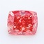 10.07 Ct. Fancy Vivid Brownish Pink Cushion Lab Grown Diamond