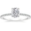 18K White Gold Demi Three-Quarter Coverage Diamond Ring (1/3 ct. tw.), smalltop view