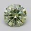 1.00 Ct. Fancy Vivid  Green Round Lab Grown Diamond