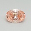 0.40 Ct. Fancy Vivid Pink Oval Lab Grown Diamond