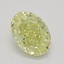 0.92 Ct. Fancy Yellow Oval Diamond