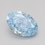 1.04 Ct. Fancy Vivid Blue Oval Lab Grown Diamond