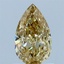 1.06 Ct. Fancy Intense Yellow Pear Lab Grown Diamond